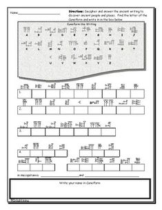 the worksheet for chinese characters and their names are in two different languages, each with