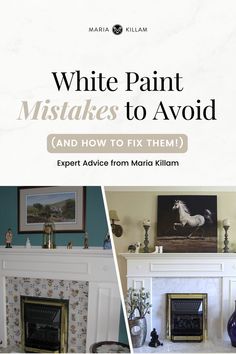 white painted fireplaces and how to fix them