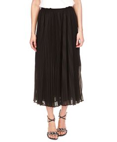 Michael Kors Pleated Midi Skirt Navy Blue Pencil Skirt, Michael Kors Fall, Ruched Midi Skirt, Womens Pleated Skirt, Midi Skirt Black, Silk Midi Skirt, Eyelet Skirt, Midi Flare Skirt, Tweed Pencil Skirt