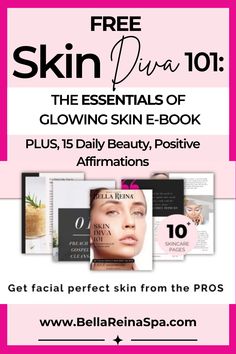 Get access to your very own FREE copy of our Skin Diva 101: The Essentials of Glowing Skin e-Book with pages filled of skin care secrets from the pros AND 15 Daily Beauty, Positive Affirmations that you can read out loud to yourself on a daily basis to help you have radiant skin. #skincareroutine #skincaretips #antiagingskincare #glowingskin #bestskincareproducts #beautyaffirmations Beauty Gift Guide, Skincare Routines, Bath And Body Works Perfume, Glowing Skincare, Best Skincare Products, Natural Beauty Tips, Perfect Skin, Beauty Quotes, Skin Care Acne