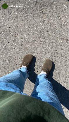 Outfit picture with man wearing blue jeans, brown Birkenstock Boston clogs, and a green sweatshirt Outfits With Mocha Boston Clogs, Birkenstock Boston Narrow Vs Wide, Birkenstock Boston’s, Green Birkenstock Boston, Birkenstock Boston Fit, Birkenstock Boston Habana Outfit, Mocha Boston Clogs Outfit