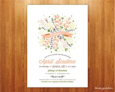 an image of a wedding card with flowers and leaves on the front, in white paper