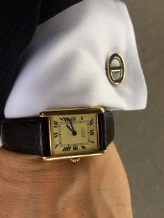 Bijoux Aesthetic, Cartier Aesthetic, Vintage Cartier Watch, Cartier Watches Mens, Lux Watches, Tank Watch, Classy Watch, Drip Outfit Men, Classy Outfits Men