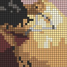 Alpha pattern #120247 | BraceletBook Ariana Grande Alpha Pattern, Cross Stitch Harry Styles, Music Alpha Pattern