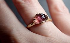 I created this setting in wax then cast it in recycled solid 14k Yellow gold at my home studio. This ring is a size 7 it can be sized. The stone is pink tourmaline. it measures about 6mm X 7mm I created a rustic texture in the gold. The band is around 2mm. Throughout all time and history, in every tribe and culture all around the world crystals, minerals and gemstones have used for healing, luck, divination, adornment vibrational medicine and so much more. Tourmaline is a very balancing stone an Vibrational Medicine, Pink Sapphire Ring Engagement, Rustic Texture, Gold Gemstone Ring, Wax Casting, Minerals And Gemstones, Pink Gemstones, Lost Wax, Ring Gemstone