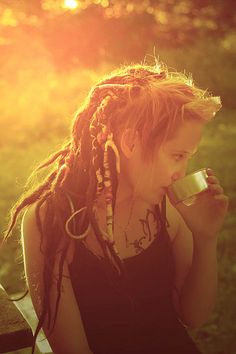 Hippie Dreads, Dreadlocks Girl, Dread Heads, Dread Locks, Dread Head, Rainbow Family, Dreads Girl, Beautiful Dreadlocks