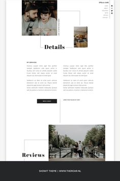 the wordpress theme is clean and modern