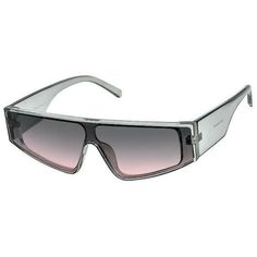 Be On-Trend With These Futuristic Kim Sunglasses With Slim Flat Top Single Shield Design. The Gray Translucent Frames Paired With Black Lenses Give These Sunglasses A Stylish Yet Sleek Look. Perfect For Any Look, They Are Sure To Protect Your Eyes With Their Uv 400 Lens Technology. Chic Gray Sunglasses For Summer, Gray Glass Sunglasses For Summer, Modern Gray Sunglasses For Summer, Chic Gray Sunglasses For Parties, Trendy Sunglasses For Summer Night Out, Trendy Sunglasses For Night Out In Summer, Trendy Night Out Sunglasses For Summer, Summer Tinted Sunglasses For Night Out, Trendy Clear Sunglasses For The Beach