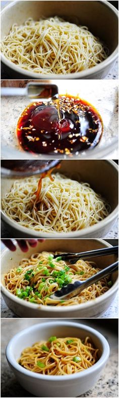 Simple Sesame Noodles ~ A great dish to enjoy for lunch throughout the week! Simple Sesame Noodles, Resep Pasta, Sesame Noodles, Noodle Dish, Kampot, Think Food, Easy Food, Asian Food, I Love Food