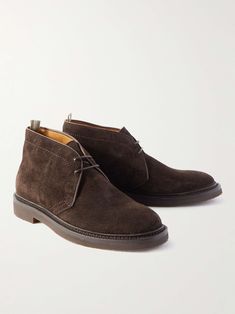 OFFICINE CREATIVE Hopkins Suede Desert Boots for Men | MR PORTER Desert Boots Men Outfit, Brown Suede Shoes, Boots Men Outfit, Suede Shoes Men, Creative Shoes, Officine Creative, Boots For Men, Brown Shades, Weekend Style