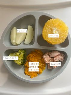 a plate with different types of food on it