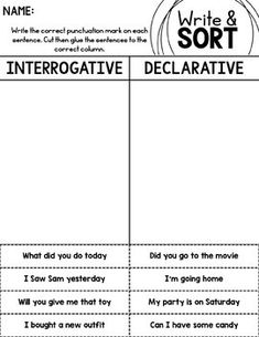 an interactive writing activity for students to use in their class's workbook, write and