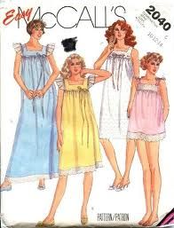 Vintage Plus Size Fashion, Baby Doll Pajamas, Plus Size Sewing Patterns, Pajama Pattern, Plus Size Sewing, Mccalls Sewing Patterns