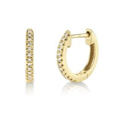 Crafted in 14k yellow gold and .07 carats of diamonds, these petite diamond huggie hoop earrings are so versatile you'll reach for them every day. Ear Jewellery, Diamond Earrings For Women, Diamond Huggie Earrings, Jewelry Staples, Tiny Diamond, Jewel Box, Diamond Hoop Earrings, Huggie Earrings, Huggie Hoop Earrings