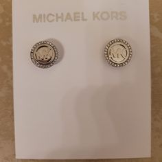 Brand New/Never Used. Beautiful Statement Piece. 100% Authentic! Michael Kors Earrings, Crystal Heart Earrings, Rose Gold Earrings Studs, Rose Gold Crystal, Michael Kors Jewelry, Evil Eye Earrings, Eye Earrings, Crystal Stud Earrings, Gold Hoops