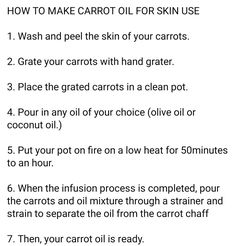 Skincare Carrots Oil, Clean Pots, Oils For Skin, Coconut Oil