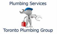 a man holding a wrench in his hand with the words plumbing services on it