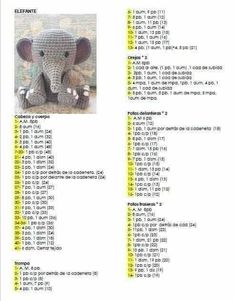 an elephant is shown in the middle of a page with numbers and symbols on it