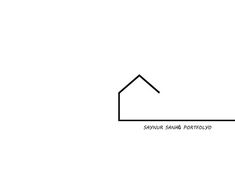 a black and white drawing of a house with the words savyur shing portland on it