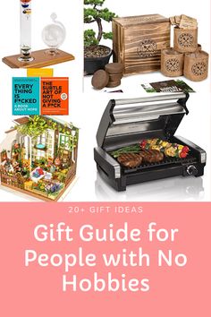 A Gift guide for people with no hobbies. Text over photos of gifts. Gifts Everyone Can Use, Gifts For Random People, Gifts People Will Actually Use, Uncommon Goods Gifts, Unique Gifts For Adults, Gifts For Hoarders, Gifts For Lazy People, Gifts For Smart People, Gifts For Weird People