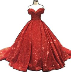 Long Ball Gown, Ball Gown Dress, Cute Shop, Red Sequin, Ball Gown Dresses, Gown Dress, Dress Formal, Formal Dress, Ball Gown