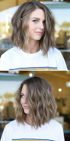 Medium Short Hair, Messy Short Hair, Short Hairstyles For Thick Hair, Penteado Cabelo Curto, Short Hairstyle, Women Hairstyles, Hair Today, Short Hairstyles For Women, Brunette Hair Color