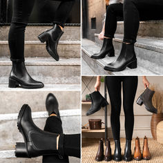 New Release — Black Leather! 🥊𝙏𝙝𝙚 𝙆𝙣𝙤𝙘𝙠𝙤𝙪𝙩 Chelsea Boot! The most comfortable 2.75" heel Chelsea ✔ Black Chelsea Boots, Chelsea Boot, New Release, Black Leather Boots, Leather Gloves, Womens High Heels, Leather Interior, Full Grain Leather, High Heel