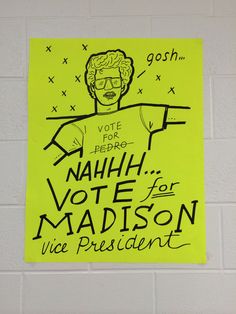 Student council elections November Bulletin Boards, Homecoming Posters, Campaign Signs