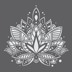 Lotus Mandala 2 Mini Craft Stencil Mandala Arm Tattoo, Mandala Mini, Dotwork Tattoo Mandala, Craft Stencils, Henna Stencils, Tattoos Mandala, Mandala Doodle, Canvas Art Projects, Mandala Stencils