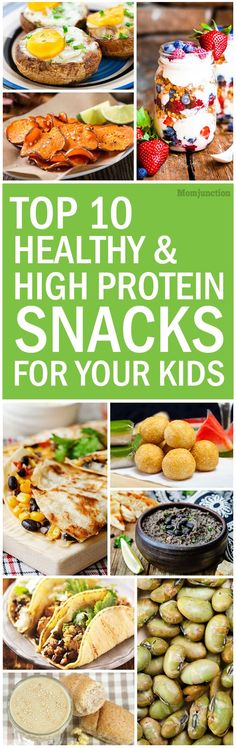 top 10 healthy and high protein snacks for your kids