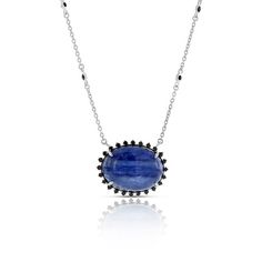 Lisa Bridge Kyanite Sapphire Necklaces With Natural Stones, Sapphire Necklace With Natural Stones, Kyanite Necklace, Sapphire Kyanite Jewelry As A Gift, Sapphire Kyanite Necklace As Gift, Sapphire Kyanite Gemstone Necklace, Luxury Blue Kyanite Jewelry, Kyanite Jewelry, Kyanite Earrings