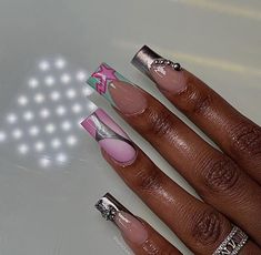 Animated Nails, Gucci Nails, Art Designs Ideas, Long Acrylic Nail Designs