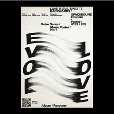 the back cover of love is evil, featuring black and white text with wavy lines