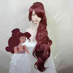 NEW Halloween Hair Hercules Megara Cosplay Long Wig Megara Hercules Costume, Megara Costume, Megara Cosplay, Hercules Costume, Hercules Megara, Megara Hercules, Princess Parties, Wig Styling, Halloween Snacks