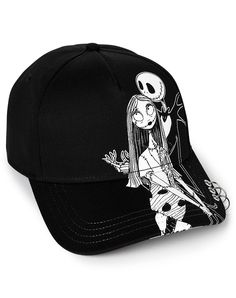 Show off your favorite movie couple with this black and white Jack Skellington and Sally snapback hat! With its stylish hardware, this fun The Nightmare Before Christmas hat adds the perfect touch of movie style to any outfit. Exclusively at Spencer's Officially licensed Adjustable Structured fit Low crown Normal bill Snapback closure Material: Cotton Care: Spot clean Imported One size fits most Lean Core, Jack Skellington And Sally, Movie Couples, Favorite Movie, The Nightmare Before Christmas, The Nightmare, Christmas Hat, Jack Skellington, Nightmare Before