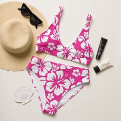 It’s so easy to fall in love with this bikini set. Removable pads and its double-layer make it comfy to wear all day by the pool or at the beach. • Double-layered and non-reversible • Removable padding • Tear-away care label • Zig-zag stitching This product is made especially for you as soon as you place an order, which is why it takes us a bit longer to deliver it to you. Making products on demand instead of in bulk helps reduce overproduction, so thank you for making thoughtful purchasing deci White Hawaiian Flowers, White Bikinis, Hawaiian Flowers, Surfer Girl, Care Label, The Pool, Zig Zag, Pink Girl, At The Beach