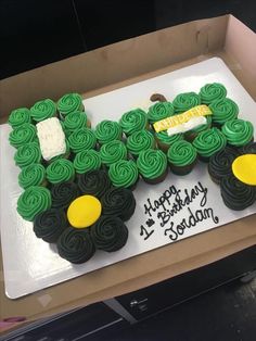 a birthday cake made to look like a tractor