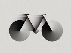 an image of a bicycle that is in the middle of some type of graphic art