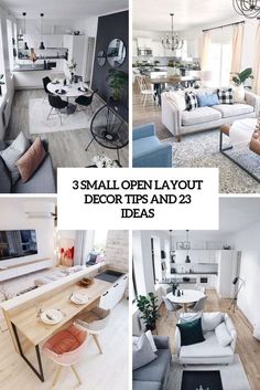 3 small open layout decor tips and 23 ideas