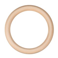 an unfinished wooden ring on a white background