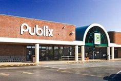 the outside of a publix store on a sunny day