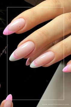 pink french tip nails designs Chic Design