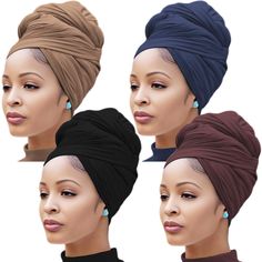 PRICES MAY VARY. Material:our headwrap is made of 100% Ployster,very soft and comfy,light and flexible,perfect for all of your favorite wrap styles! Size:71''X 32'',our jersey's length and width were big enough to create a full knot,and you can style and change it many different ways day by day Styles: our headwraps work great for wrapping hair of any length, be it long curls, braids, dreadlocks, loc.,tie,wrap or fold into any style Occasion:this scarf pairs perfectly with any wardrobe for any o Jersey Turban, Wine Hair, Head Wraps For Women, Summer Balayage, Hair Wrap Scarf, Tie For Women, Highlights Hair, Hair Ombre, African Head Wraps