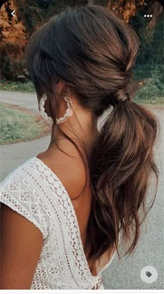 Braided Low Ponytail, Low Ponytails, Wedding Ponytail, Hairstyle Hoco, Hairstyle Ponytail, Guest Hair, Birthday Hairstyles, Hoco Hairstyles, Updo Hairstyle