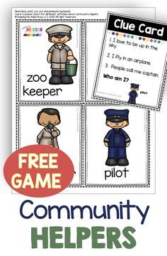 the free community helpers printables for police officers