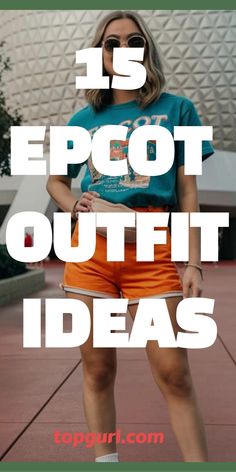 15 Epcot Outfit Ideas That’ll Make Your Disney Day Magical Outfits To Wear To Epcot, Comfy Theme Park Outfit, Outfit Ideas For Epcot, Epcot Food And Wine Festival Outfit, Epcot Outfit Ideas Summer, Epcot Inspired Outfits, Cute Epcot Outfits, Epcot Outfit Ideas Family