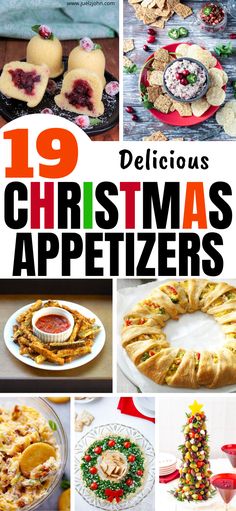 twelve delicious christmas appetizers that are perfect for the holiday season to eat and enjoy