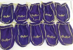 "This listing is for (1) Lot of  50 Crown Royal Green Drawstring Bags as seen in the pictures. Approximately 9\" in length. The bags are from a large quantity we received, and in good used condition.  Thank you for your interest in our listing!  *Please examine pictures as an additional part of the description.*  WE SHIP QUICK. If there are any further questions regarding this listing please feel free to contact us. If you have trouble with your purchase, please contact us so that we can help. *Items paid for after 3PM CENTRAL STANDARD TIME on Fridays will be shipped on the following Monday" Crown Royal Bags, Harley Davidson Patches, Purple Crown, Royal Green, Cedar Rapids, Glasses Shop, Drawstring Bags, Crown Royal, Purple Bags