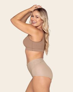 This classic postpartum girdle comfortably compresses your mid-to-lower tummy. Its front panel is made of double-layered PowerSlim® fabric for firm compression. Adjustable Velcro sides allow you to find your perfect fit and choose your own compression level. The stretchy waistband and leg bands are covered for a comfortable fit without panty lines. With no hooks or zippers, this is the ideal panty to wear as you get back into shape, while protecting your c-section incision or recovering from a n Postpartum Girdle, Shaper Panty, Natural Delivery, Belly Wrap, Leg Bands, C Section, Compression Fabric, Postpartum, Comfort Fit