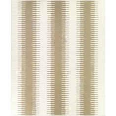 a beige and white striped rug on a white background with vertical lines in the middle